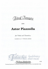 Fünf Tangos von Astor Piazzolla für Violine und Kontrabass