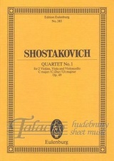 Quartet no. 1 for 2 violins, viola and violoncello C major, op. 49