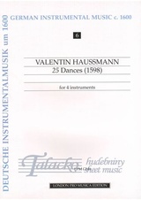 25 Dances (1595) for 4 instruments