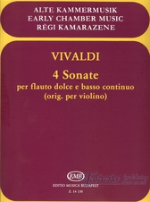 4 Sonate per flauto dolce e basso continuo (orig. per violino)