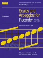 Scales and Arpeggios for Recorder Gr. 1-8
