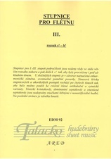 Stupnice pro flétnu III.