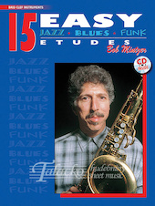 15 Easy Jazz Blues Funk Etudes (Bass Clef Instruments) + CD