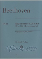 Piano Sonata no. 29 B flat major op. 106 (Hammerklavier)