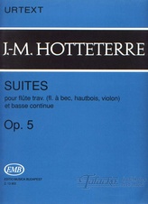 Suites pour flute trav. (flute a bec, hautbois, violon) e basse continue op. 5