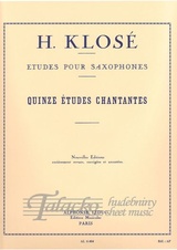 Quinze études chantantes