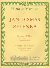 Sonata I für 2 Oboen, Fagott und Basso continuo F-Dur ZWV 181/1