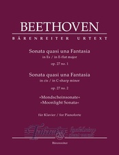 Sonata quasi una Fantasia for Pianoforte E-flat major, C-sharp minor op. 27/1+2 "Moonlight Sonata"