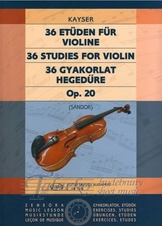 36 Etudes for Violin op. 20