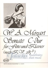 Sonate C dur (nach Flötenquartett  KV. 285b, Anh. 171)