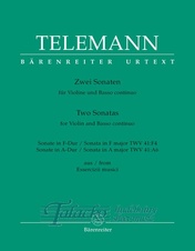 Two Sonatas for Violin and Basso continuo TWV 41:F4, 41:A6