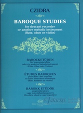 Baroque studies for descant recorder or another melodic instrument
