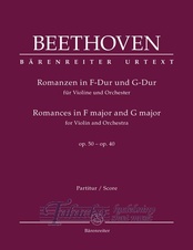 Romances in F major and G major for Violin and Orchestra op. 50, 40, VP