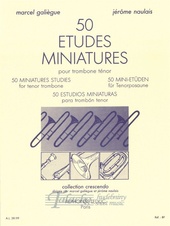 50 etudes miniatures pour trombone ténor