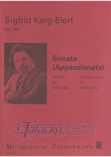 Sonata (Appassionata) F sharp minor for Flute Solo op. 140
