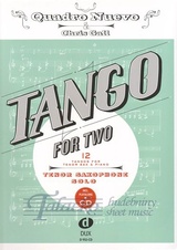 Tango for Two: 12 Tangos for Tenor Saxophone and Piano (Saxophone Solo) + CD