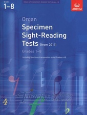 Organ Specimen Sight-Reading Tests (from 2011) Gr. 1–8
