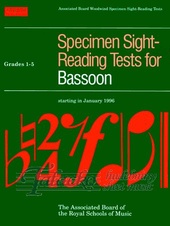 Specimen Sight-Reading Tests for Bassoon Gr. 1-5
