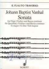 Sonata for flute (violine) and basso continuo G major op. 10/1