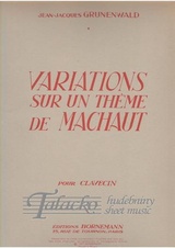 Variations sur un theme de Machaud