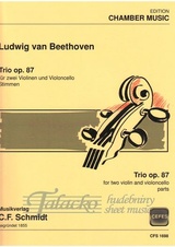 Trio op. 87 for two violin and violoncello