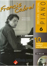 Recueil Special Piano: Francis Cabrel + CD
