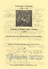 Sonata a flauto solo e basso F dur č. 20