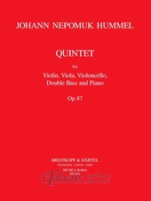 Quintet for violin, viola, violoncello, double bass and piano op. 87