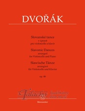 Slovanské tance op.46 v úpravě pro violoncello a klavír