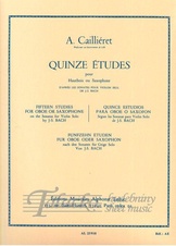 15 Etudes d´apres sonates pour violon de J.S. Bach