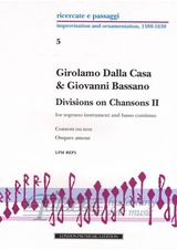 Divisions on Chansons II for soprano instrument and basso continuo