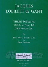 6 Sonatas Op. 5, No. 4 - 6 (Priestman XV)