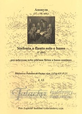 Sinfonia a flauto solo e basso (C dur) č.13