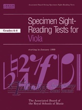 Specimen Sight-Reading Tests for Viola Gr. 6-8
