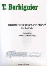 Eighteen Exercises or Etudes for the Flute