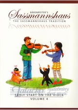 Baerenreiter's Sassmannshaus - Early Start on the Viola, Volume 4