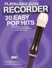 Playalong 20/20 Recorder: 20 Easy Pop Hits (Book/Download Card)