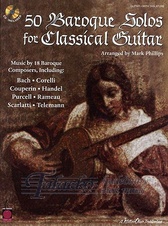50 Baroque Solos For Classical Guitar + CD