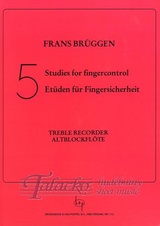 Five Studies for Finger Control for Treble Recorder