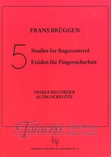Five Studies for Finger Control for Treble Recorder