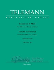 Sonata for flute and piano TWV 41:h4 "Tafelmusik I"