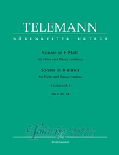 Sonata for flute and piano TWV 41:h4 "Tafelmusik I"