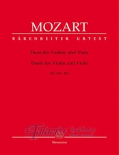 Duos for Violine und Viola KV 423,424