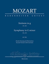 Symphony no. 40 G minor K. 550, SP