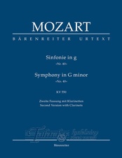 Symphony no. 40 G minor K. 550, SP