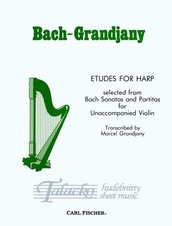Etudes for Harp selected from Bach Sonatas and Partitas