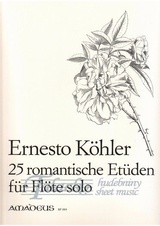 25 romantische Etüden in modernen Stil für Flöte solo op. 66