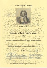 Sonata a flauto solo e basso F dur č. 17